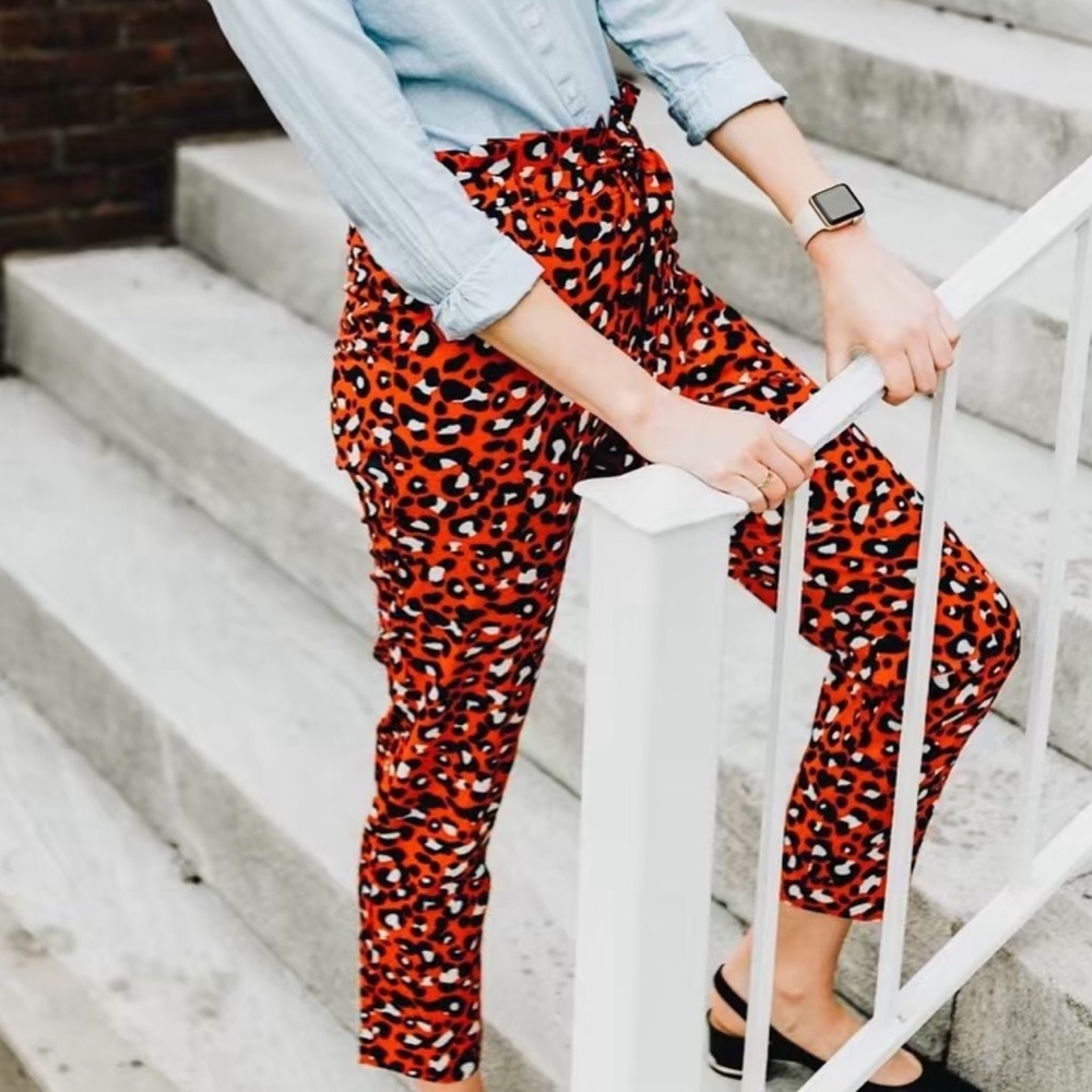 BURU red leopard pants